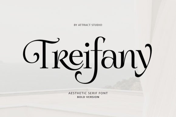 Treifany: An Elegant Serif Display Font for Editorial Design