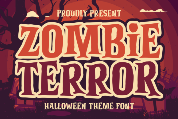 Zombie Terror: A Bold Halloween Display Font